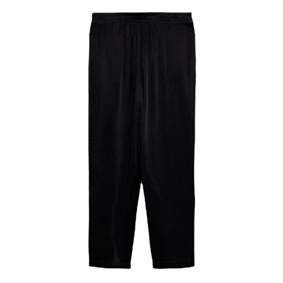 ZARA | Black | SATIN PAJAMA STYLE PANTS - Picture 3 of 8